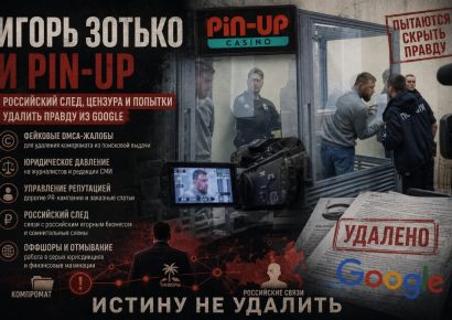 Игорь Зотько и Pin-Up: компромат, российский след и попытки удалить информацию из Google