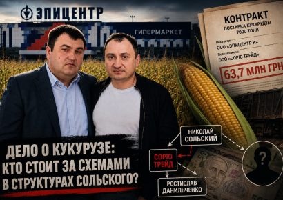 Ростислав Данильченко и «Эпицентр»: что скрывает дело Сольского о 7000 тонн кукурузы